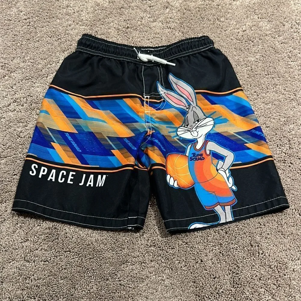 SPACE JAM!! Swim set! Great condition! Size medium top and small bottoms!